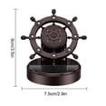 thumbnail image 3 of Solar Rotating Car Aroma Ornament Aluminum Alloy Floating Car Aroma Diffuser 5ml, 3 of 5