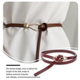 thumbnail image 4 of Cinturón de cuero Jumpingount para mujer rojo longitud ajustable, 4 of 6