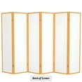 thumbnail image 7 of Red Lantern 6 ft. Tall Double Cross Shoji Screen - Honey - 6 Panels, 7 of 7