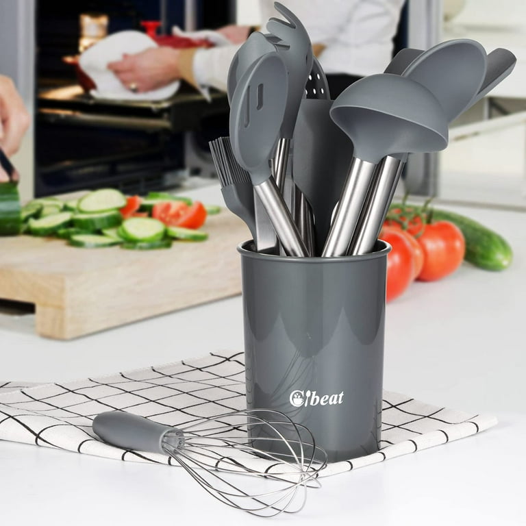 Heat Resistant Cooking Utensil Set from Non-stick Silicone