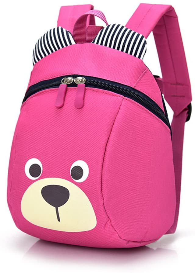 Cute Bear Backpack Kids Toddler Backpack Leash Boys Girls Lunchbox
