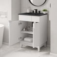thumbnail image 2 of Modway Miles Meuble-Lavabo de Salle de Bain 24” en Noir Blanc, 2 of 12