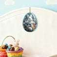 thumbnail image 5 of Taicans Easter Egg Sun Catcher 7.9in,Stained Glass Style Window Hanging Decor with Bunny,Floral & Colorful Eggs Design,Spring Easter Home Ornament for Party,Kids Room Gift,Indoor Outdoor Decor, 5 of 6