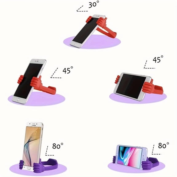Cute Desktop Phone Stand for Desk, Non-Slip Mobile Holder for iPhone 18, Hands-Free Phone Holder for Home Office & Live Streaming
