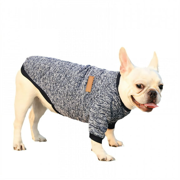 GASTROPOD 1Pcs Dog Sweater,Polyester Dog Coats,Kitten Clothes,Navy,L
