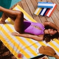 thumbnail image 3 of Toalla LULUHOME, grande, algodón, 91 x 178 cm, color amarillo, 3 of 7