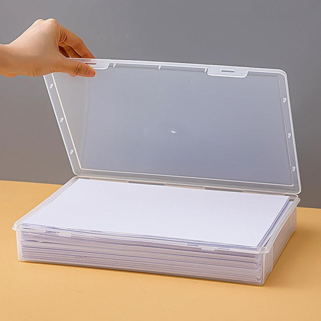 Giaone Clear Storage Container for Photos and Scrapbooking Materials Document Holder