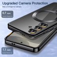 thumbnail image 5 of JETech Electroplated Case for Samsung Galaxy S24 6.2-Inch, Camera Lens Full Protection, Compatible with MagSafe Wireless Charging, Shockproof Soft TPU Phone Cover (Onyx Black), 5 of 7