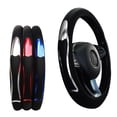 thumbnail image 4 of 15"/38Cm Pu Leather Car Steering Wheel Cover Breathable Anti Slip Accessories Blue, 4 of 6