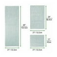 thumbnail image 4 of mDesign Cotton Spa Mat Rug for Bathroom, Varied Sizes, Set of 3 - Water Blue, 4 of 8