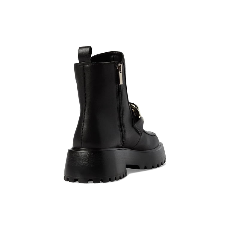 Steve Madden Cleo Black Leather Chunky Lug Sole Curb Chain  display picture 3