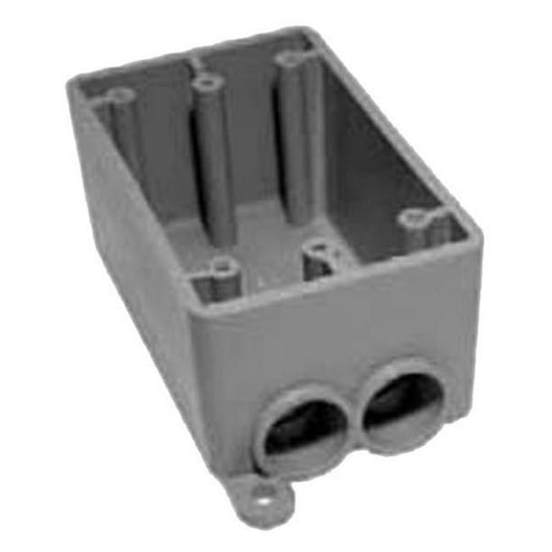 Kraloy Fittings FSS07 233408 Outdoor PVC FSeries Single Gang Deep Box