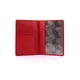 thumbnail image 1 of Cartera de viaje para pasaporte Karla Hanson RFID, piel auténtica, color rojo, 1 of 3