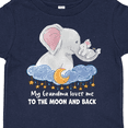 thumbnail image 4 of Inktastic My Grandma Loves Me to the Moon and Back Elephant Family Boys or Girls Toddler T-Shirt, 4 of 5