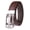 Brown, variant on Men's Ratchet Belt Leather Automatic Buckle One Size,Adjust 28-46inch