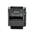 thumbnail image 2 of Eaton Tripp Lite Series Cat6/Cat5e 110 Prise Keystone - insert Modulaire - CAT 6 - RJ-45 - Noir - Conforme TAA (Lot de 10), 2 of 3
