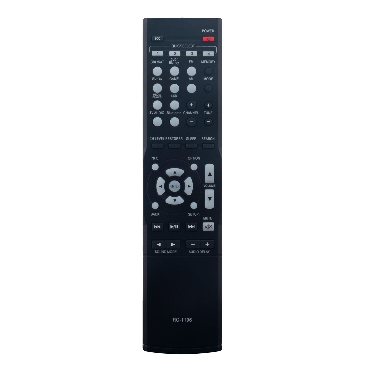 New Replace RC-1196 Remote Control Compatible with Denon AV Receiver AVR-S510BT AVR-X510BT RC1196 AVR-S500BT AVR-X520BT 30701017000AD