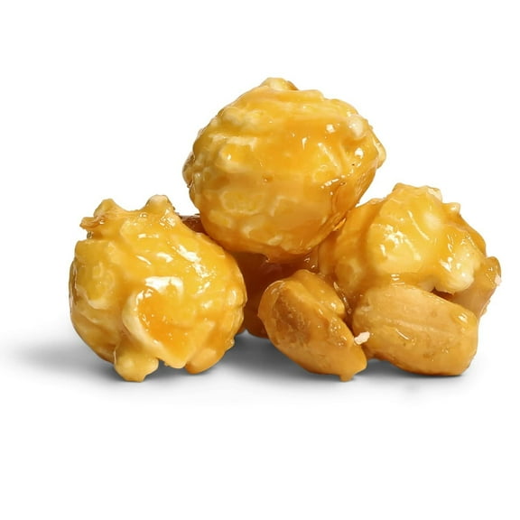 Gourmet Caramel Nut Popcorn with Peanuts by Its Delish, 1 lb Bulk Bag  Caramel Air Popped Sweet Crunchy Glazed Carmel Corn With Nuts Snack, Movie Night, Parties - Gluten Free, Vegan, Kosher