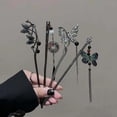 thumbnail image 4 of 2024 nuevo estilo chino mariposa flor borla palo de pelo para mujeres Vintage Metal Hanfu palillos para el cabello accesorios para el cabello, 4 of 5
