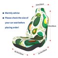 thumbnail image 3 of Wukai Green Avocado Full Set Car Seat Covers with Soft Padding Universal Auto Front Seats Protector and Cushion Mat, 3 of 5