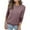 Purple, variant on FDGIU Casual Crewneck Sweater for Women, Loose Fit Ribbed Knit Pullover, Long Sleeve Comfy Knit Casual Wear Top