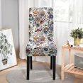 thumbnail image 6 of Stretchy Parson Chair Slipcovers for Dining Room Chair seat Covers Chair Protectors for Party Pet Protection Universal Fit Soft Polyester (Set of 6, Paisley), 6 of 6