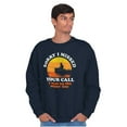 thumbnail image 5 of Funny On the Other Line Fishing Pun Sweatshirt for Men or Women Brisco Brands S, 5 of 6