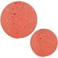 thumbnail image 7 of SKYSONIC Pink Sequin Bling Trivet Round Hot Pads, Set of 2 Glitter Shiny Pot Holder Heat Resistant Trivets Cotton Thread Weave Mats for Kitchen Counter Hot Dishes Pot Teapot Table Decor, 7 of 7