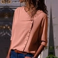 thumbnail image 2 of Jiyugala Women's Button Down Shirts Plus Size Loose Casual Tops, 2 of 5