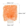 thumbnail image 2 of Uxcell Blend Washable Scratch Free Dusting Gloves Microfiber Wash Mitt, Orange White 3 Pack, 2 of 5
