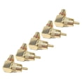 thumbnail image 3 of Paquete de adaptadores de enchufe de conector de ángulo / F Cable de codo de Dorado Hugo RCA hembra a macho, 3 of 3