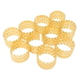 thumbnail image 1 of Napkin Ring Holder, Hollow 10pcs Metal Napkin Rings  for Wedding, 1 of 7