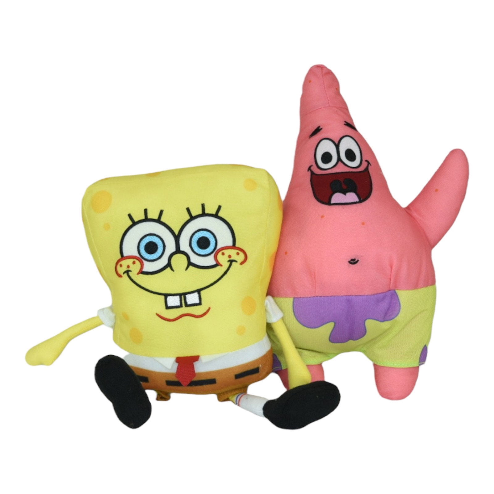 Spongebob 10 Inch and Patrick 11 Inch Stuffed Plush Doll Toy Set 