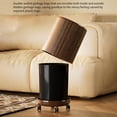 thumbnail image 5 of Elegant Wooden Grains Plastic Trash Can 12L Rolling Garbage Bin with Cover and Wheels Suitable For Home Office Kitchen, 5 of 8