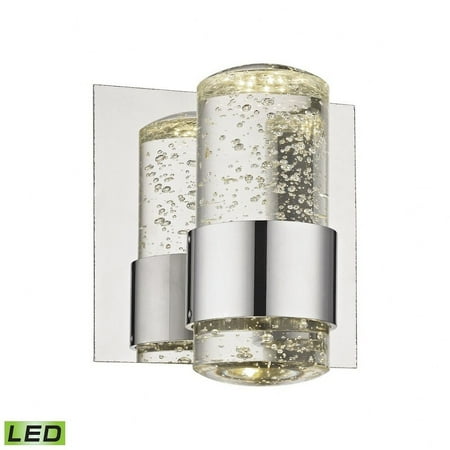 

Led Up/Down Bath Sconce with Chrome Finish with Clear Glass Made Of Glass/Metal Bathroom Vanity Lighting Bailey Street Home 2499-Bel-2512628