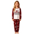 thumbnail image 4 of SUXIAN Family Matching Christmas Pajamas Crew Neck Long Sleeve Top Plaid Pants Soft Cozy Holiday Sleepwear Two Piece Set, 4 of 7
