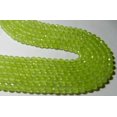 thumbnail image 2 of Dyed Lemon Color Natural Jade Roundel Faceted Balls Beads 6 MM Size AAA Quality, 2 of 6