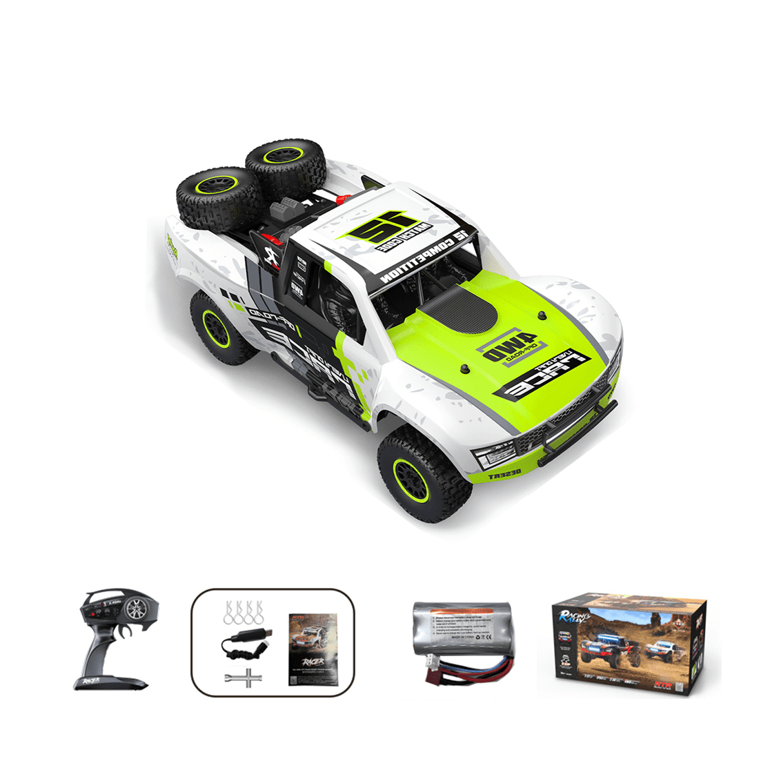 RD12 1/12 Scale RC Drift Car for Adults, 2.4G 4WD Full-Proportional Brushed Drift Racing Car with Gyroscope and 7-Color LED Lights for Hobbyist - RTR