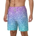 thumbnail image 2 of Gaeub Multicolor Glitter Mens Swim Trunks Stretch Beach Shorts Quick Dry for Men Swim Shorts Swimwear with Pockets- XX-Large, 2 of 9