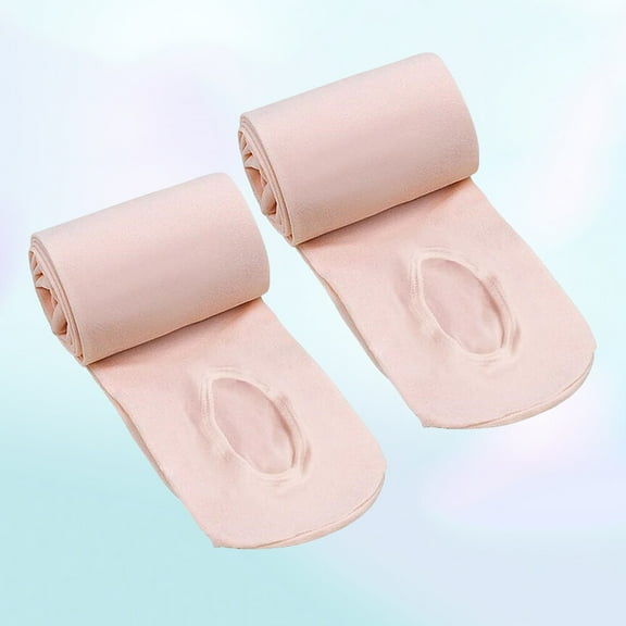 HOMEMAXS  2 Pairs Socks Light Pink Tights Adult Ballet Child Miss
