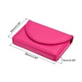 thumbnail image 2 of Uxcell PU Leather Magnetic Closure Name Cards Case Business Card Holder Rose Red, 2 of 5