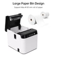 thumbnail image 2 of 80mm Receipt Printer ESC/POS Thermal Printer Desktop Direct Print USB+LAN Connection High Efficiency with Auto Cutter Large Paper Bin for Shipping Business Restaurant Kitchen Supermarket Store Home, 2 of 9