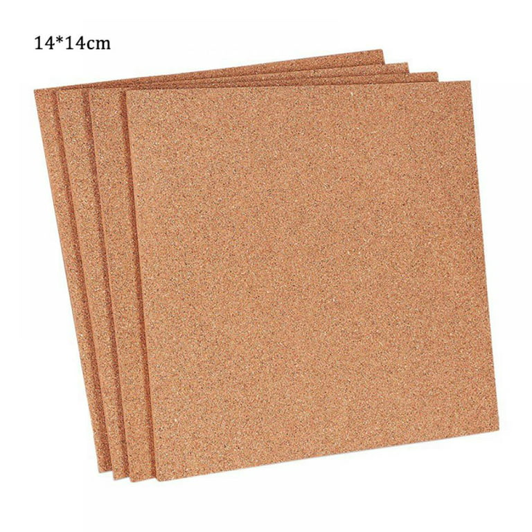 Square Cork Board Tiles Self Adhesive, Pin Board Decoration for Pictures,  Mini Wall Bulletin Boards for Home Office School 