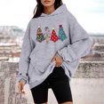 thumbnail image 2 of WEAIXIMIUNG Robe Chandail en Molleton avec Poches Maxi Mode Décontractée Ample Imprimé Sport Chandail à Capuchon Chandail à Capuchon, 2 of 4