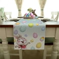 thumbnail image 4 of TIMIFIS Easter Bunny Easter Table Runner , Seasonal Spring Flowers Holiday Kitchen Dining Table Runner for Home Party Decor, 4 of 4
