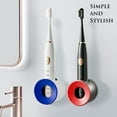 thumbnail image 3 of VONTER Electric Toothbrush Holder,Innovative Design Wall-Mounted Bathroom Toothbrush Storage Set,Turbine Quick- Drying,Simple and Stylish Washroom Sticky Toothbrush Holder(Red+Purple+Blue+gray) 4PACK, 3 of 6