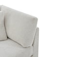 thumbnail image 4 of Christopher Knight Home 83.5" Modern 3-Seater Sofa with Flared Arms and Pillows, Chenille Upholstery, Beige, 4 of 10