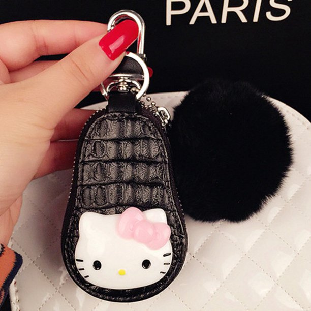 Funda Para Llaves De Coche , Color Rosa , Gato , Llave De Bola De Piel , 5 Colores huangjie unisex