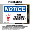 thumbnail image 3 of (2 Pack) Fire Sprinkler Riser Inside Sign, 3 of 7