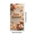 thumbnail image 6 of Decorative Design Happy Retirement Banner Floral Theme Polyester Material for Retirement Party Garden Celebration Home Decoration, 6 of 8
